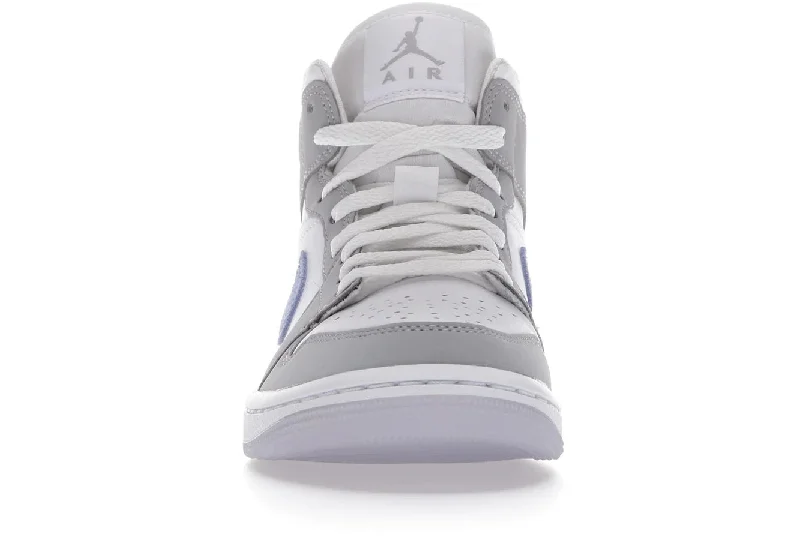 Air Jordan 1 Mid Wolf Grey Aluminum