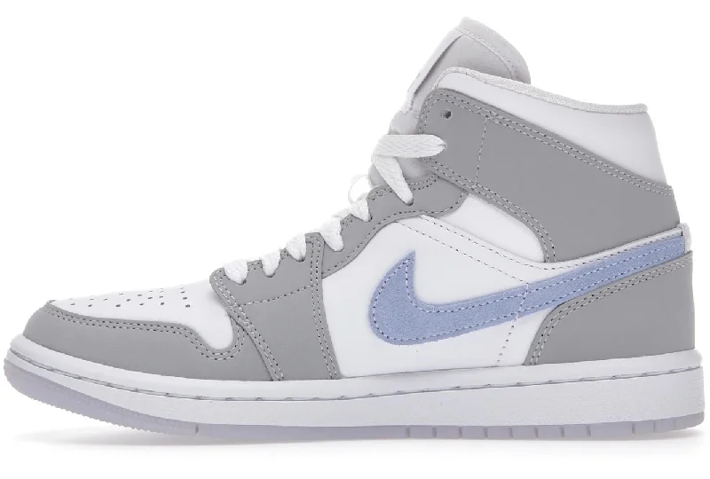 Air Jordan 1 Mid Wolf Grey Aluminum