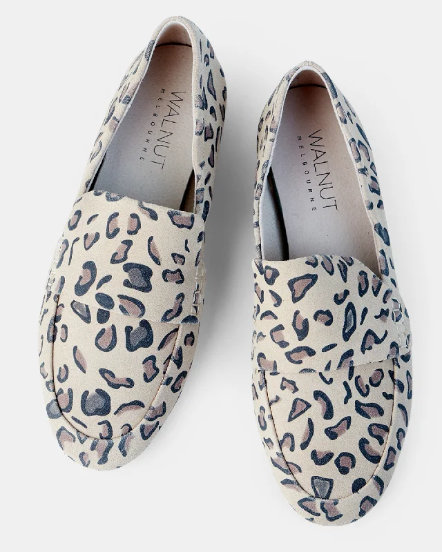 Dutch Leather Loafer - Safari Leopard