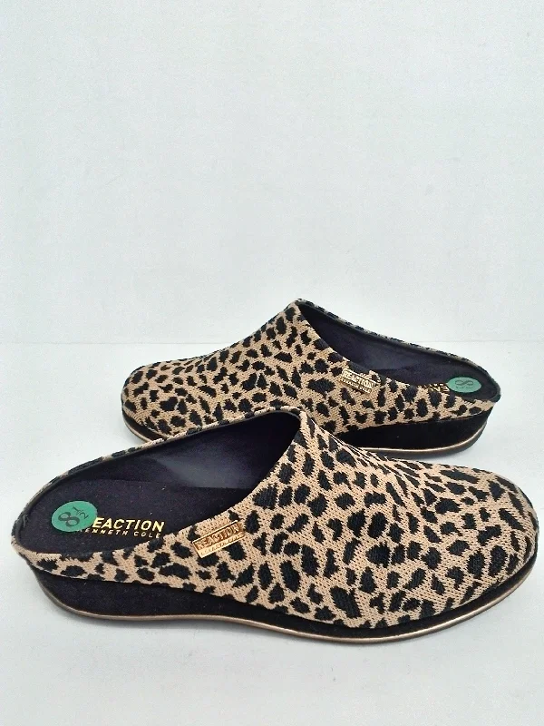 Kenneth Cole Women's Leopard Print Brown/Black Size 8.5 M