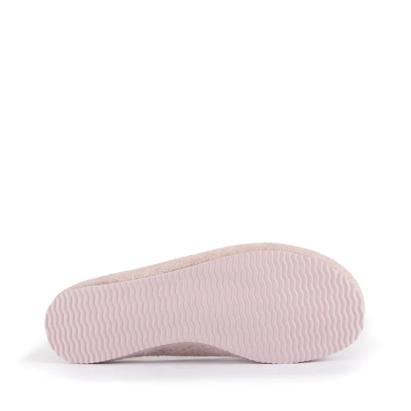 Pilar - Vegan Felt Mule Slipper - Pink Marl