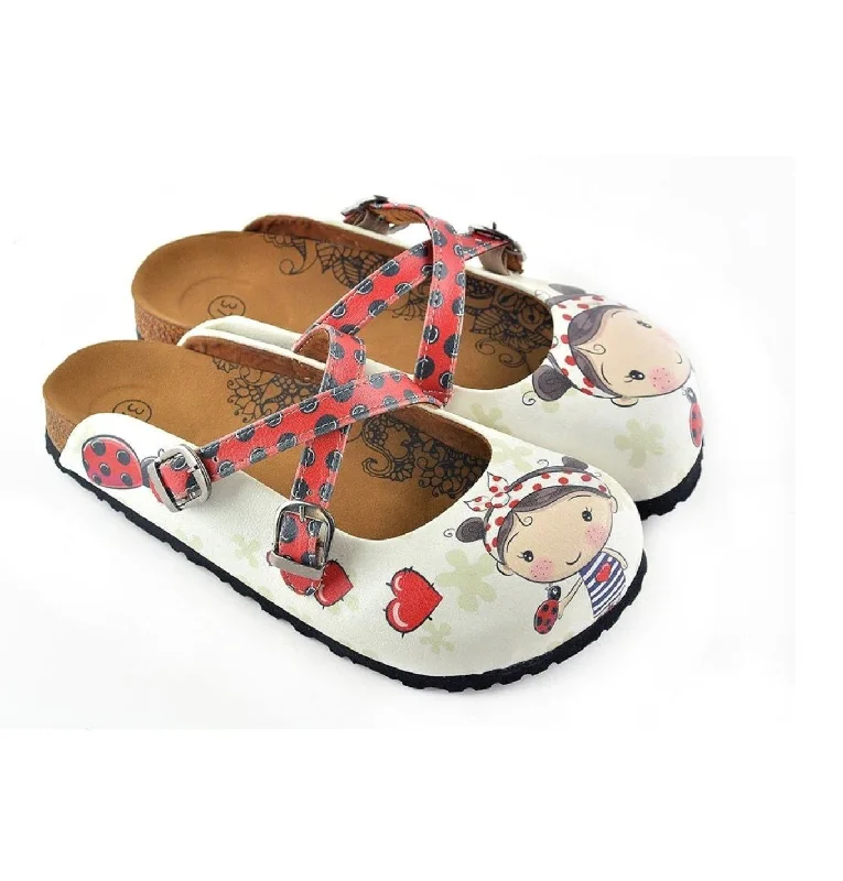 Polka Dot Lady Bug Patterned Clogs