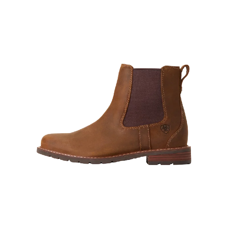 Ariat Women's Wexford Waterproof Chelsea Weathered Brown Boots