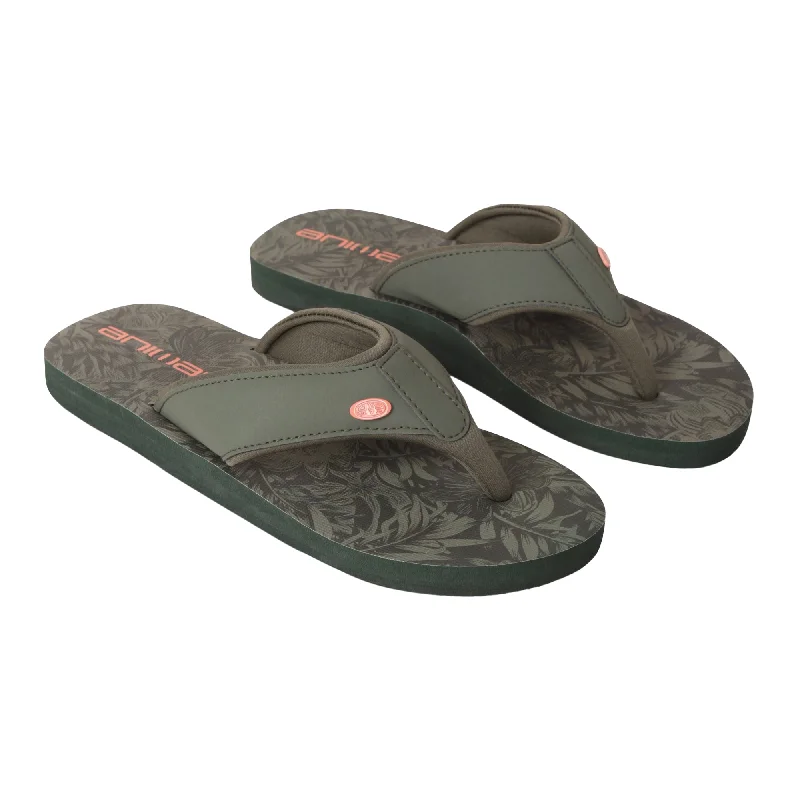 Animal Womens/Ladies Swish Leaf Print Recycled Flip Flops