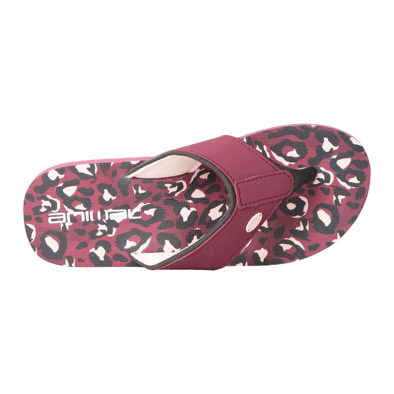 Animal Womens/Ladies Swish Leopard Print Recycled Flip Flops