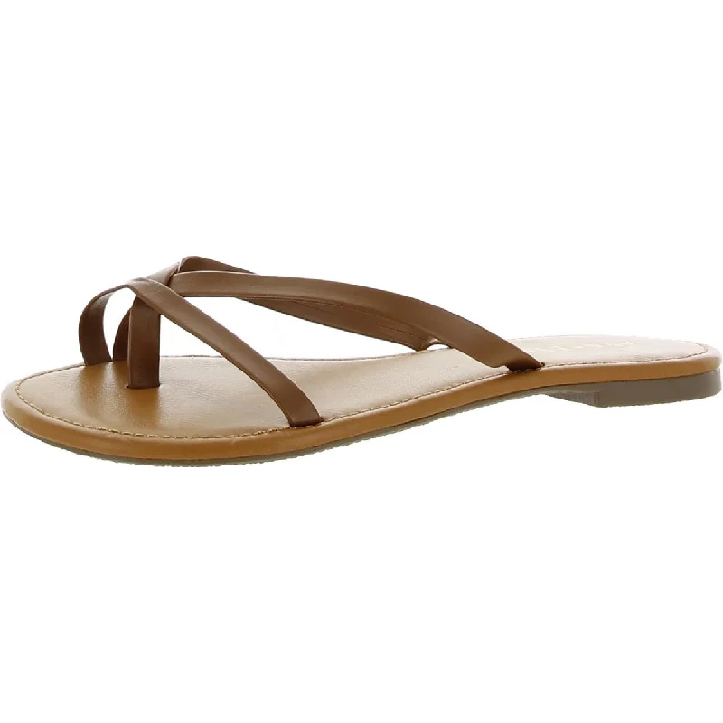 Ava + Esme Womens Bonnie Open Toe Slip On Flip-Flops