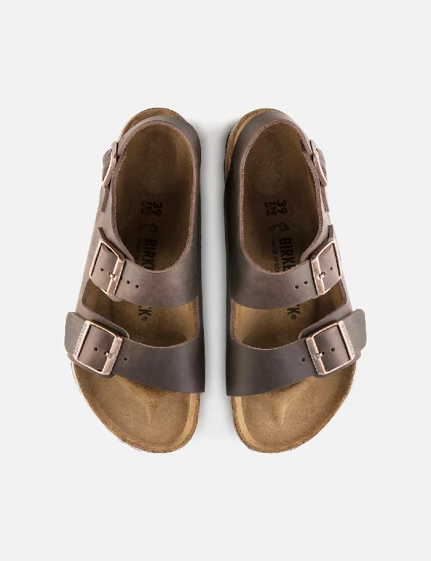 Birkenstock Milano Sandal (Oiled Leather) - Habana Brown