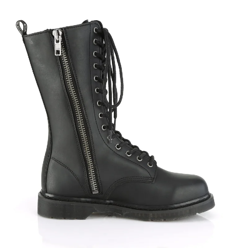 Bolt 300 Black Matte Vegan Leather Mens- Demonia Direct