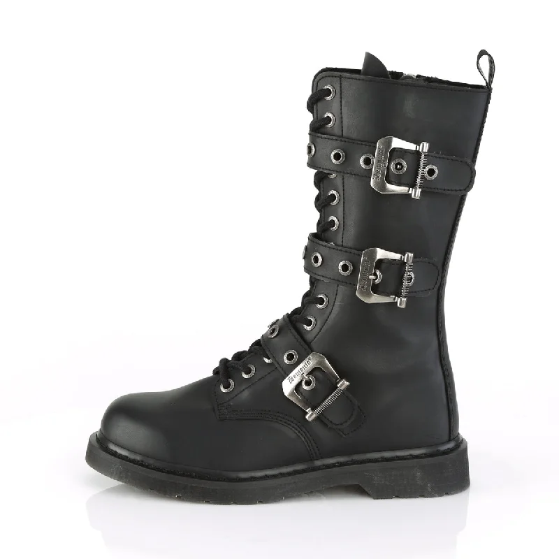 Bolt 330 Black Matte Vegan Leather Mens- Demonia Direct