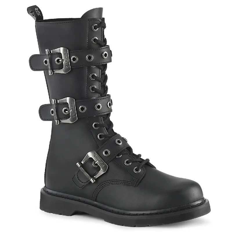 Bolt 330 Black Matte Vegan Leather Mens- Demonia Direct