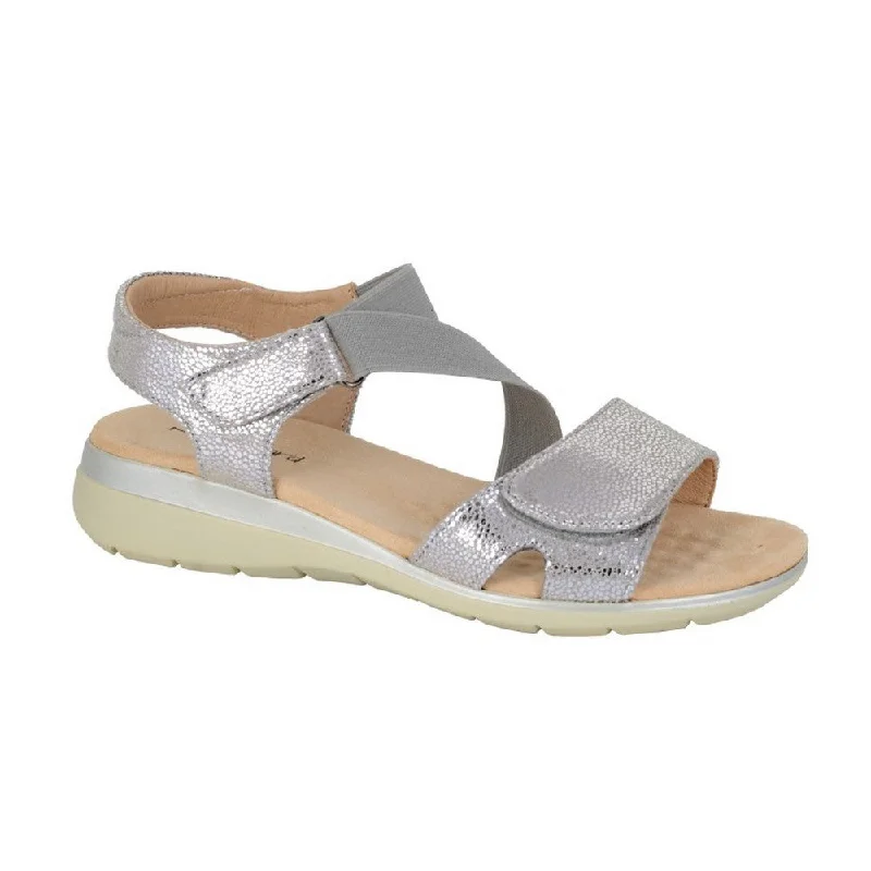 Boulevard Womens/Ladies Shimmer Touch Fastening Sandals