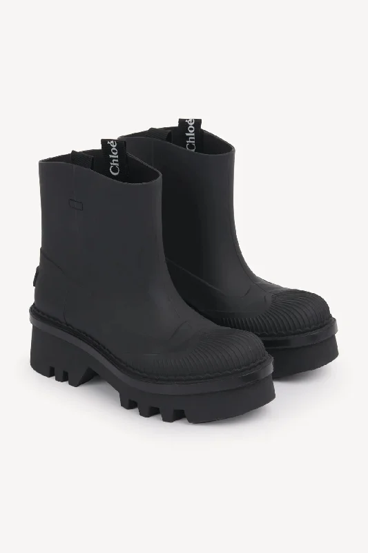 Chloé Raina Rubber Rain Boot - Black