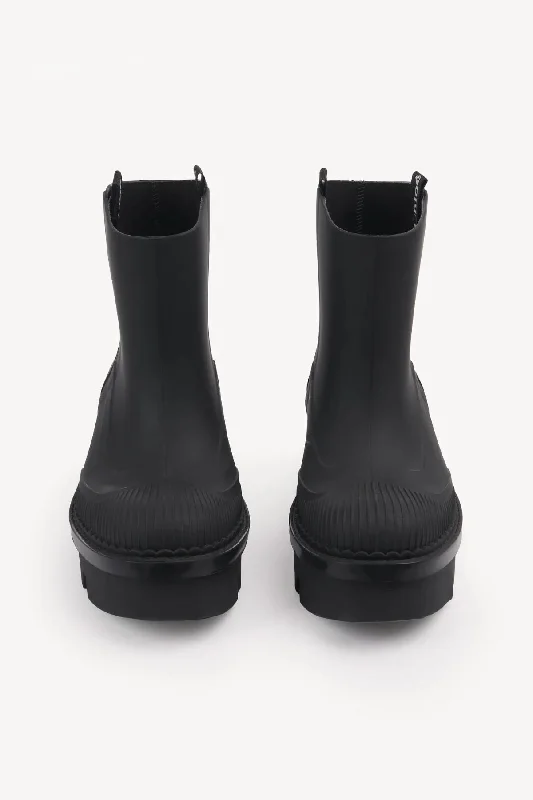 Chloé Raina Rubber Rain Boot - Black