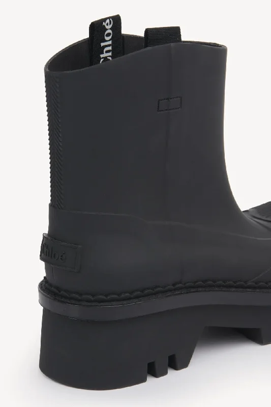 Chloé Raina Rubber Rain Boot - Black