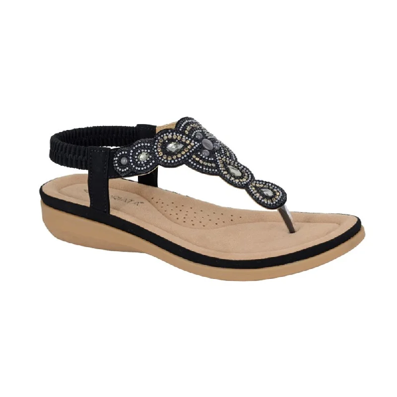 Cipriata Womens/Ladies Mazzina Jewelled Toe Post Sandals