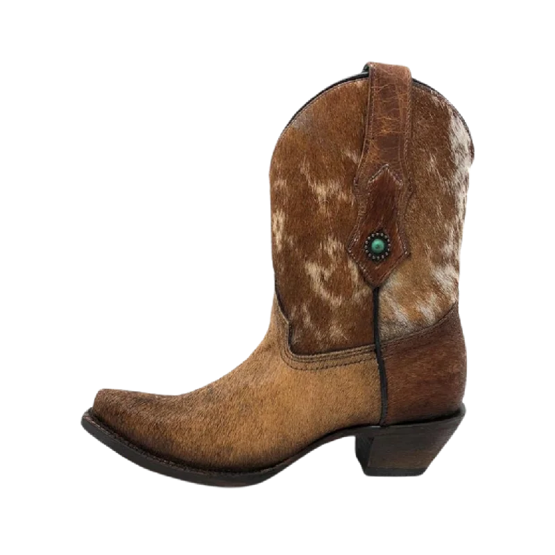 Corral Boots Women's Brown Conchos Ankle Boots