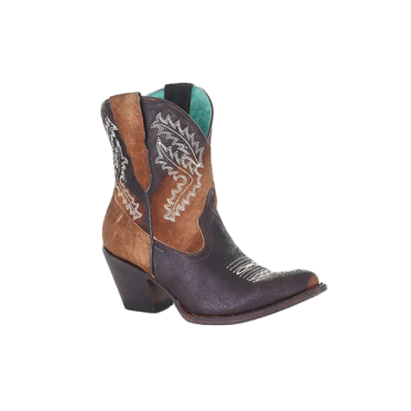 Corral Women's Embroidery Western Brown Booties