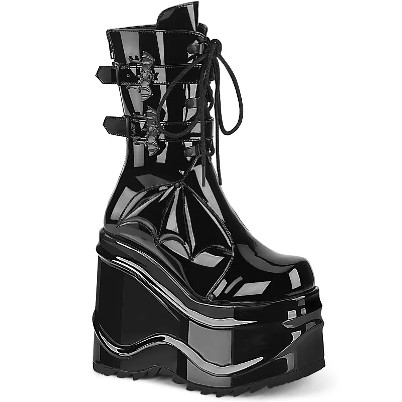 Wave 150 Platform Goth Boots  - Demonia Direct