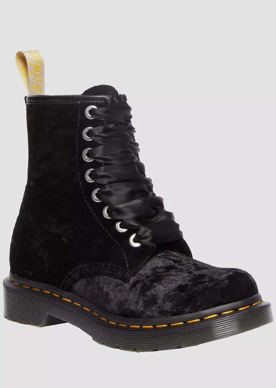 Dr.Martens Women's 1460 Vegan Crushed Velvet Boots