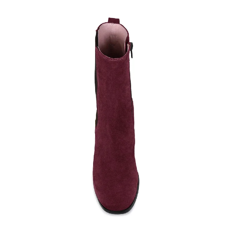 Fern: Burgundy Suede