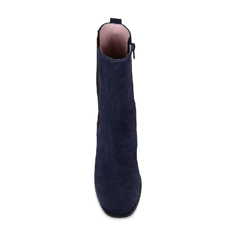 Fern: Navy Suede