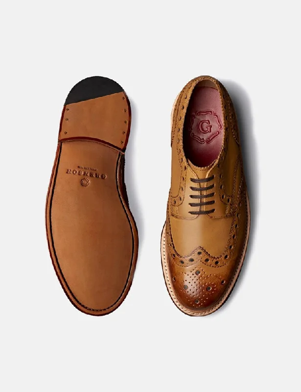 Grenson Archie Shoes (Calf Leather) - Tan