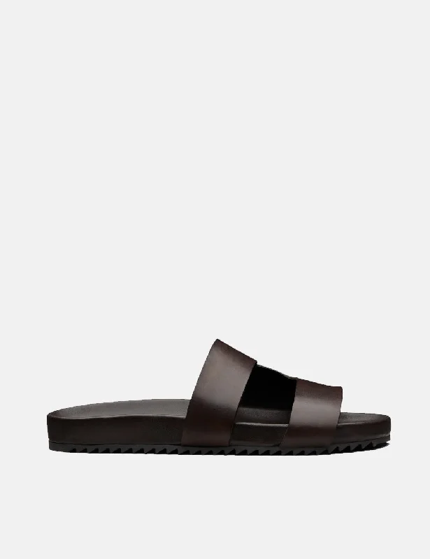 Grenson Chadwick Sandal (Hand Painted) - Brown