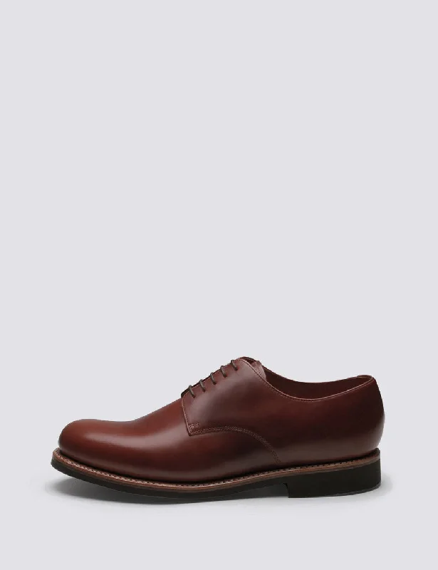 Grenson Curt Derby Shoes - Chesnut