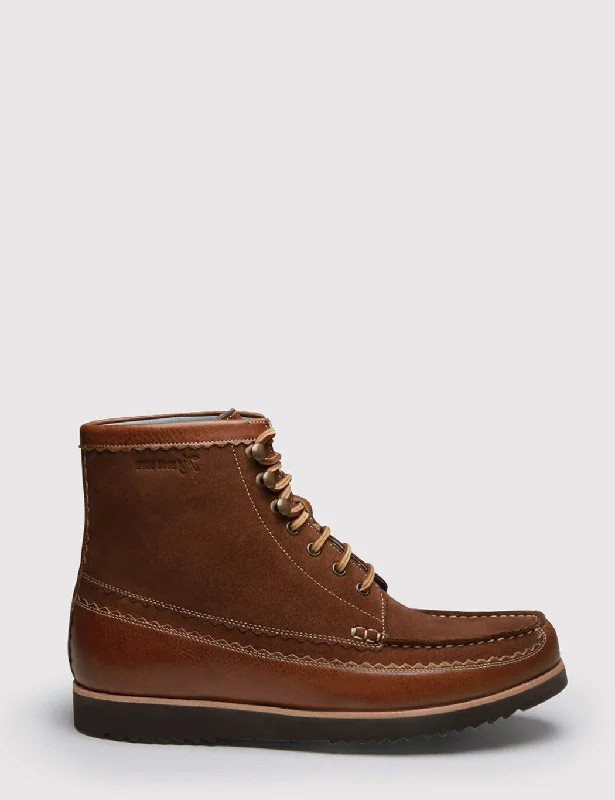 Grenson Hobson Moccasin Boot - Tan