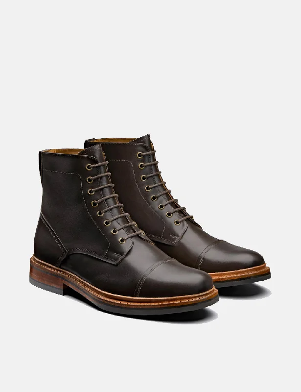 Grenson Joseph Boot (Aniline Leather) - Espresso