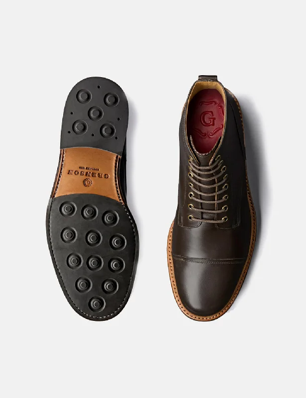 Grenson Joseph Boot (Aniline Leather) - Espresso