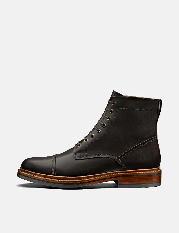 Grenson Joseph Boot (Aniline Leather) - Espresso