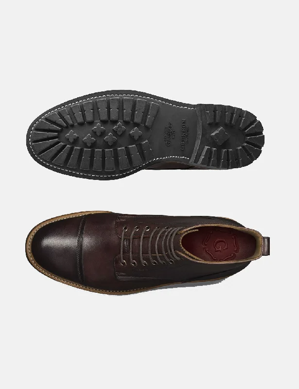 Grenson Joseph Boot (Hand Painted) - Dark Brown