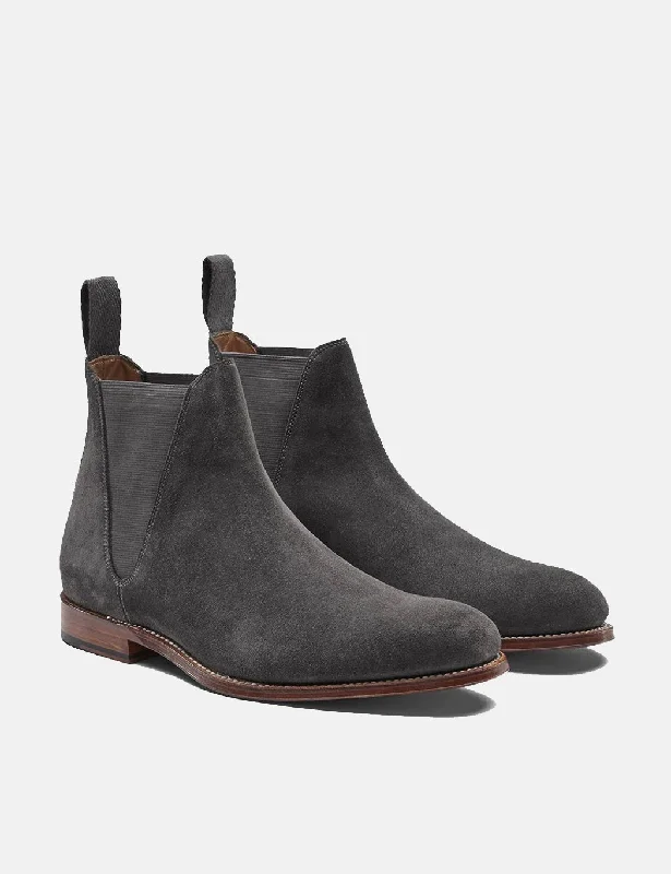 Grenson Nolan Suede Chelsea Boot - Lavange Grey