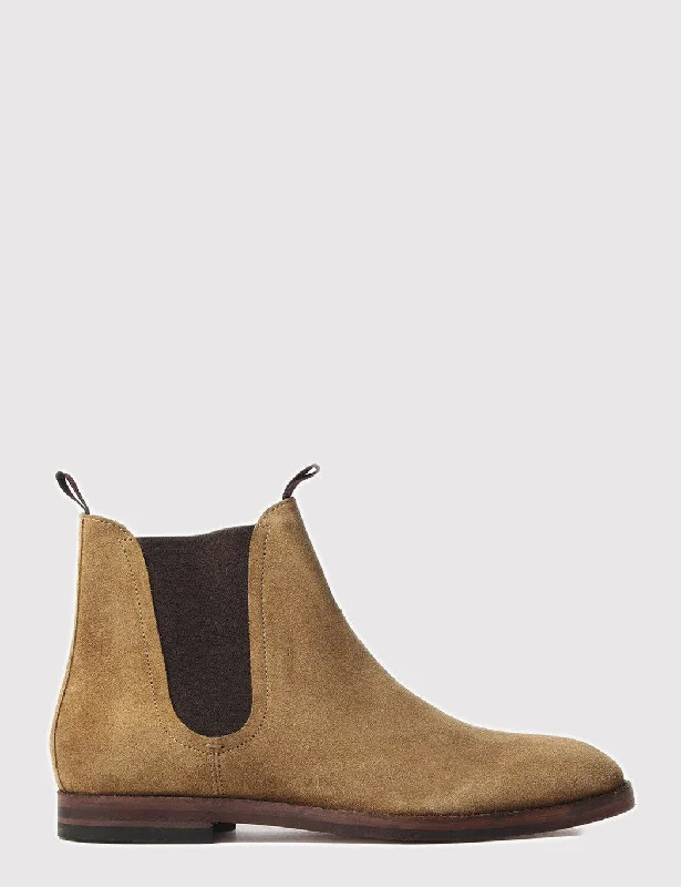 Hudson Tamper Chelsea Boot (Suede) - Sand