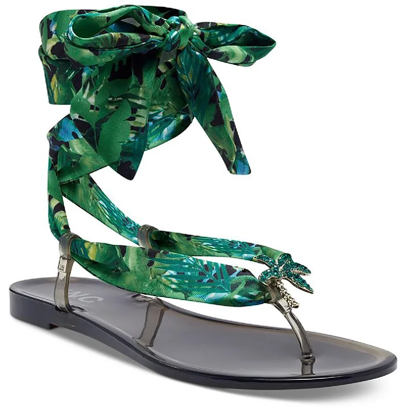 INC Womens Malana Embellished Jelly Sandals