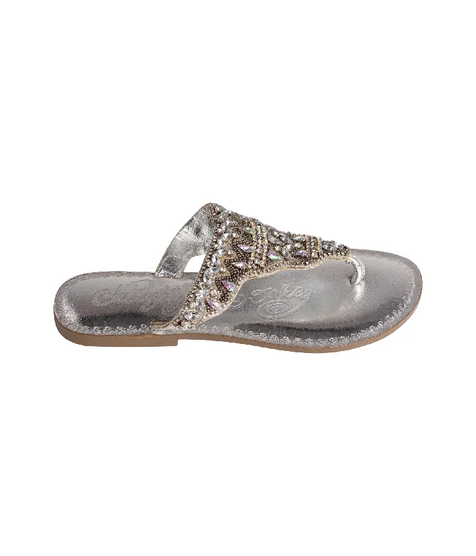 Loving U Sandals in Silver