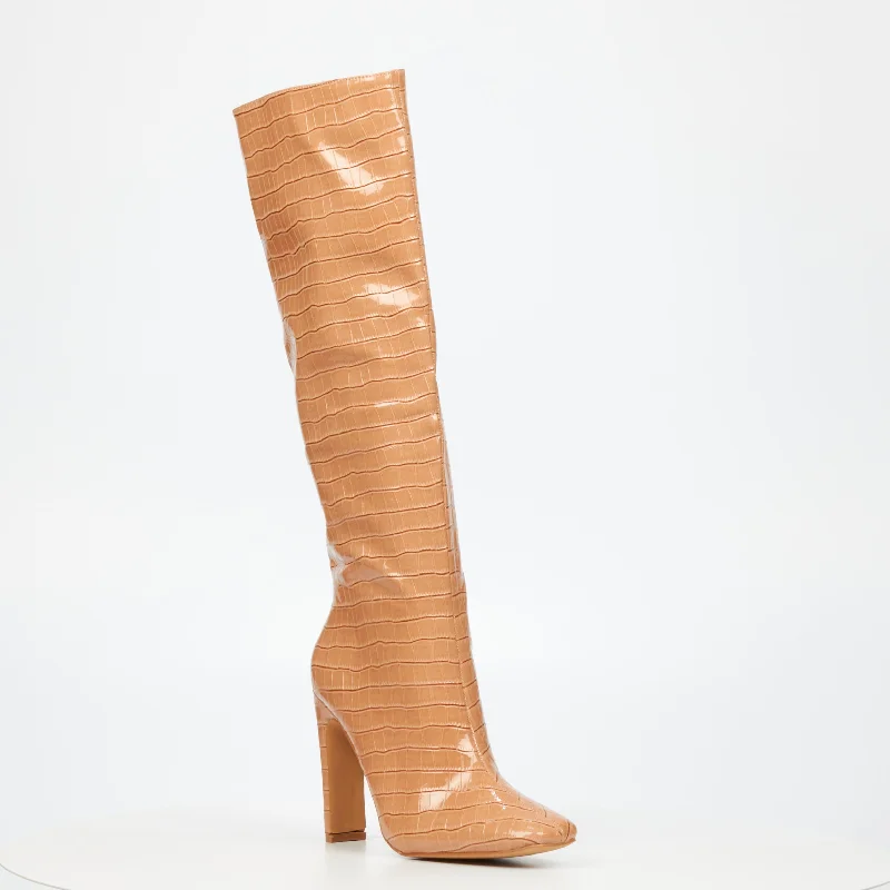 Maffia Boots - Nude - Last Size 4 , 5 & 6