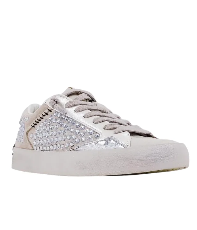 Ruby Light Grey Stud Sneakers