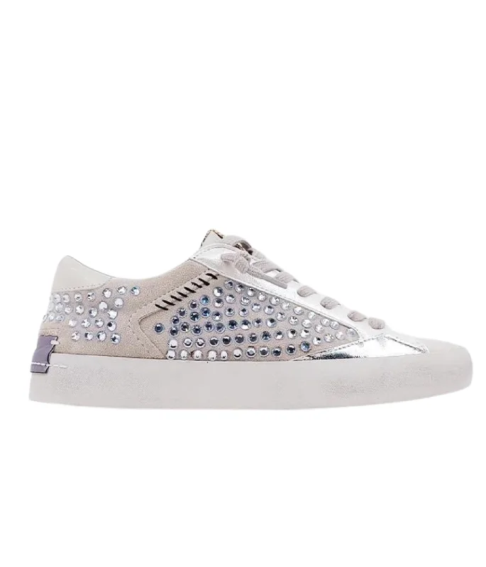 Ruby Light Grey Stud Sneakers