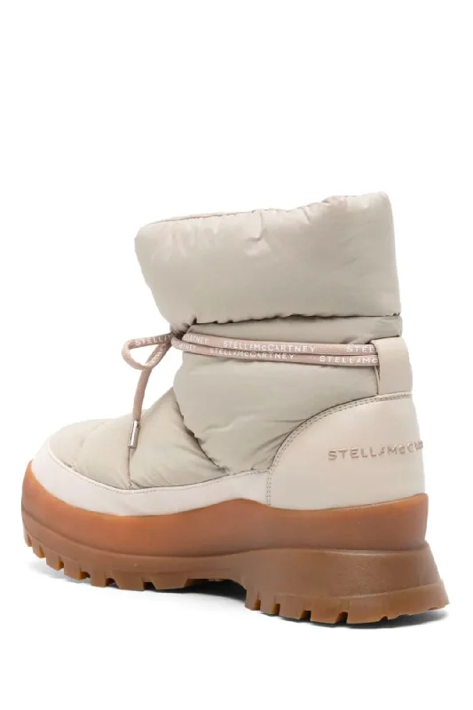 Stella McCartney Trace Puffy Booties - Beige