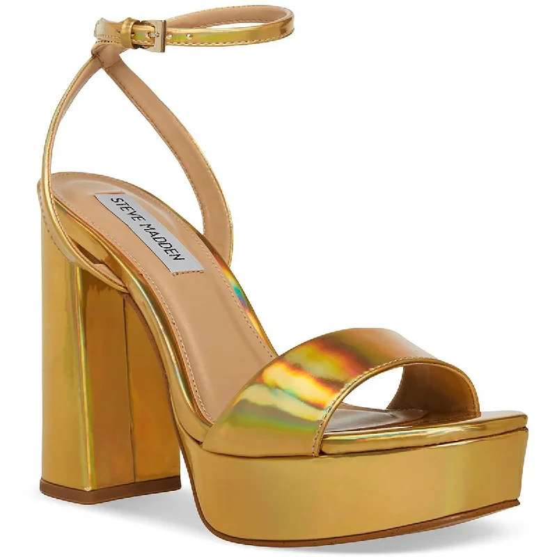 Steve Madden Women's Lessa Open Toe Block Heel Platform Sandal