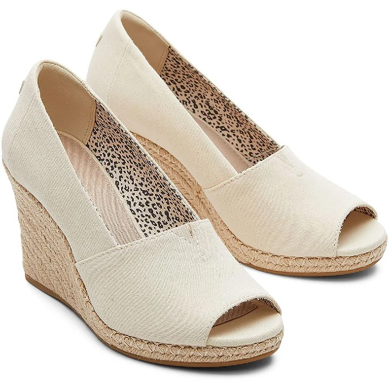 Toms Womens Michelle Canvas Slip On Espadrilles