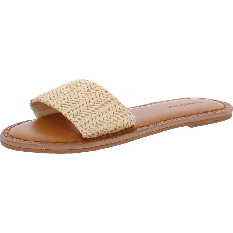 Vineyard Vines Womens Jute Slip On Woven Slide Sandals