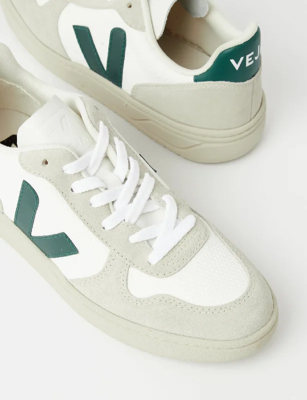 Women's Veja V-10 B-Mesh Trainers - White/Brittany