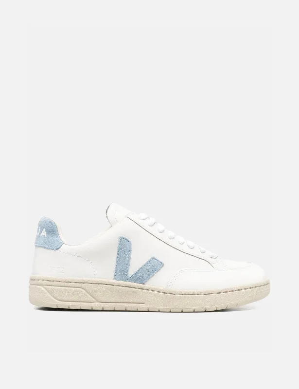 Women's Veja V-12 B-Mesh Trainers - Extra White/Steel