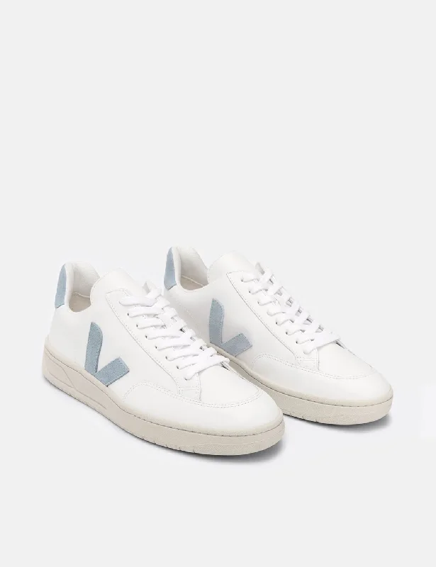 Women's Veja V-12 B-Mesh Trainers - Extra White/Steel