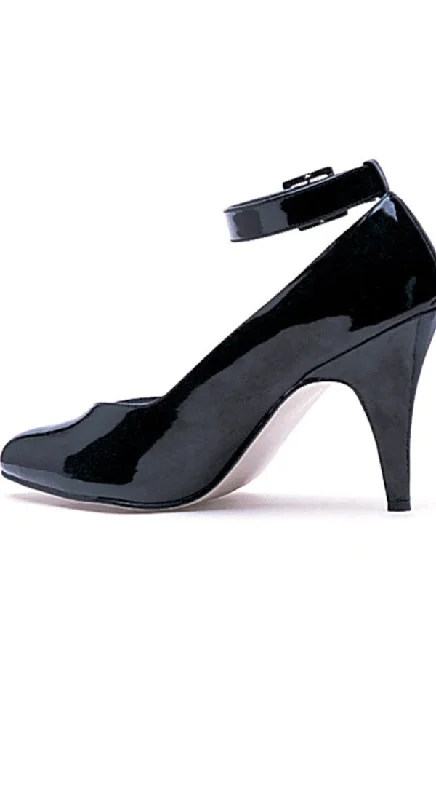 4"" Heel Wide Width Pumps with Ankle Strap