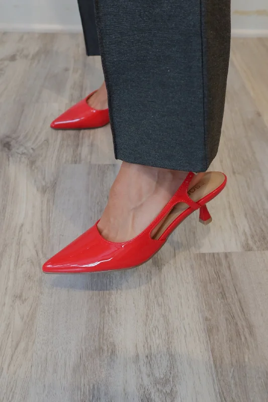 Bell Red Patent Heel