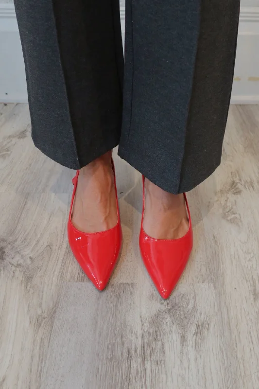 Bell Red Patent Heel